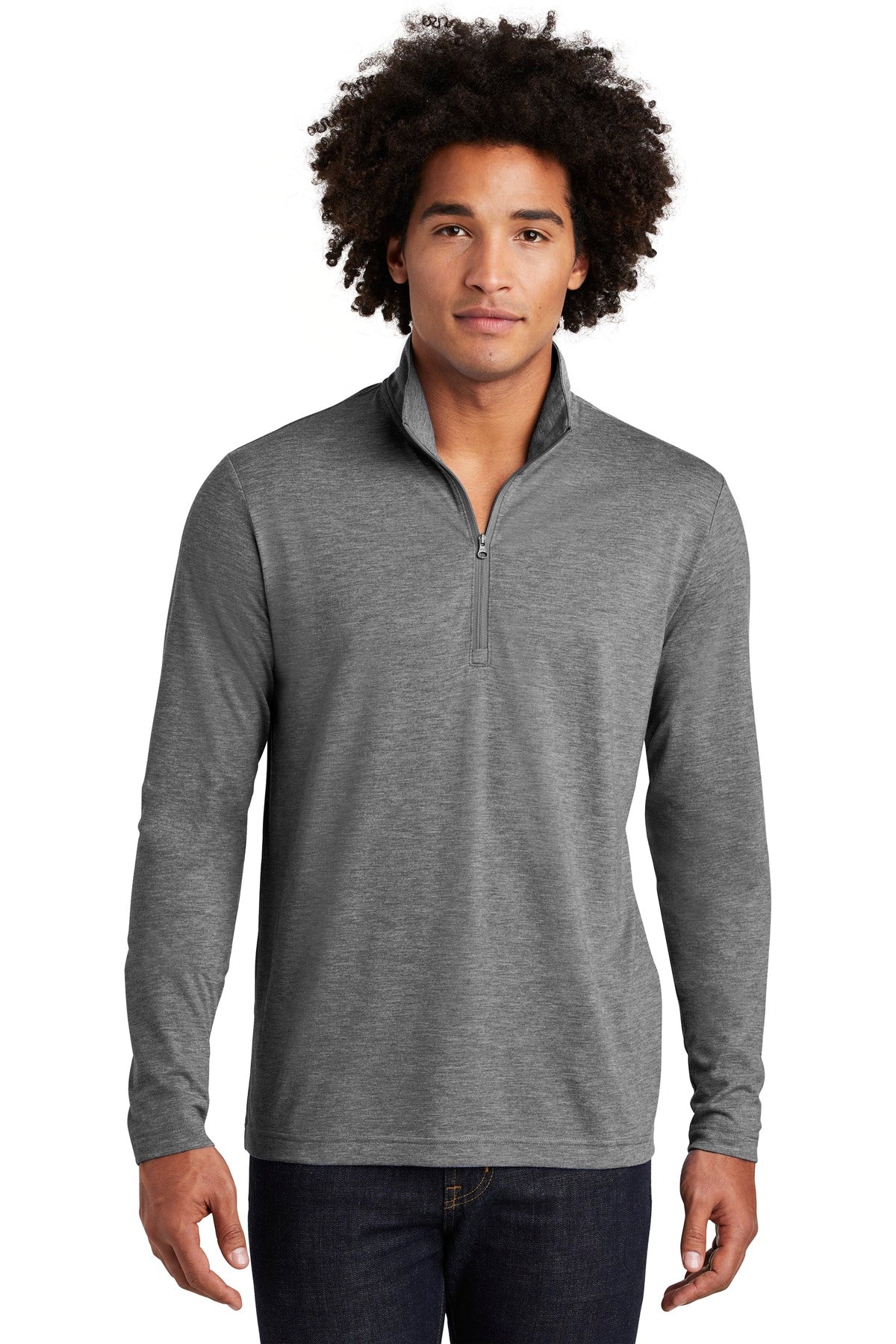 Sport-Tek  ®  PosiCharge  ®  Tri-Blend Wicking 1/4-Zip Pullover. ST407 - Sport-Tek ST407