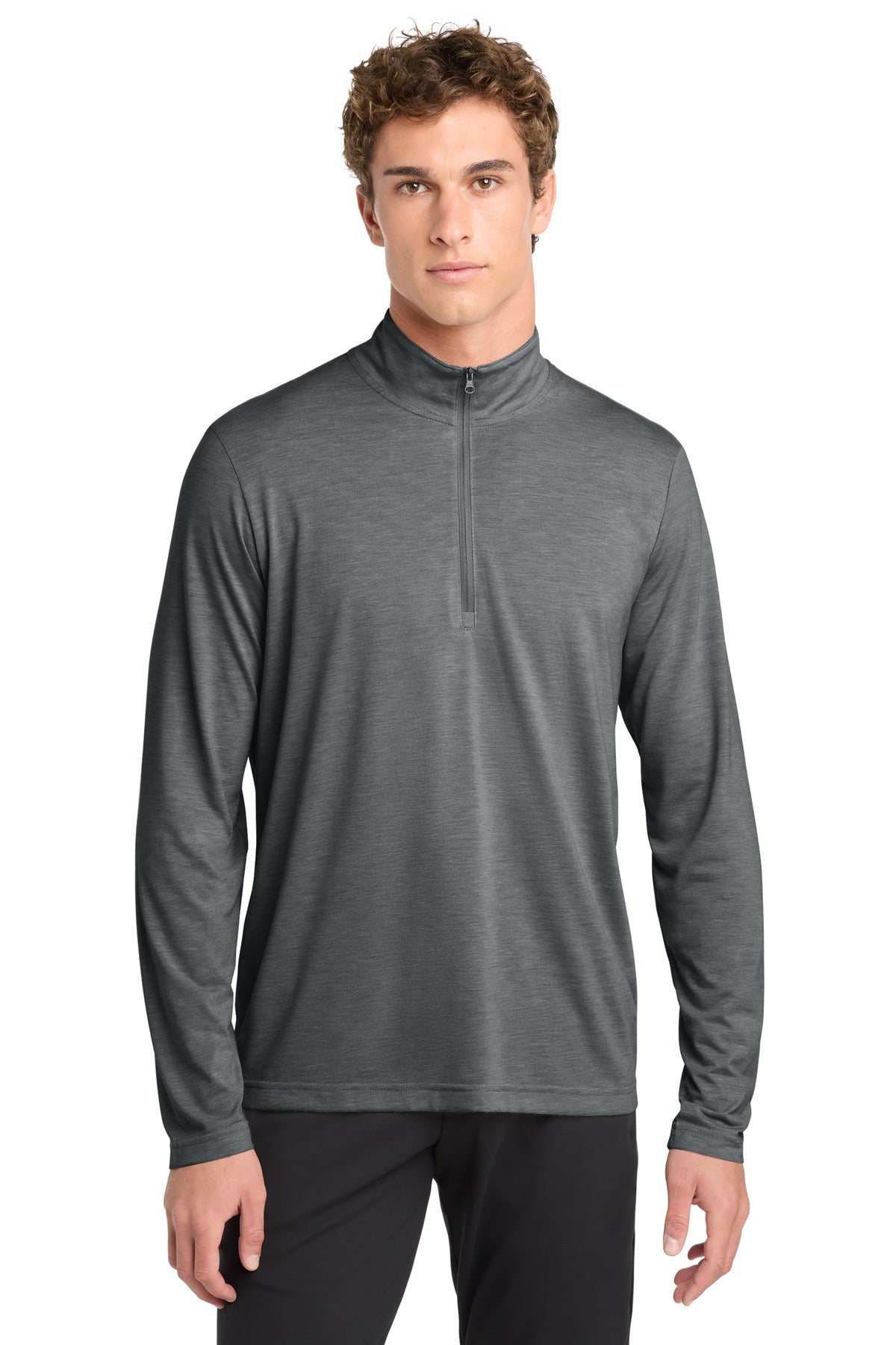 Sport-Tek ST407 PosiCharge Tri-Blend Wicking 1/4-Zip Pullover