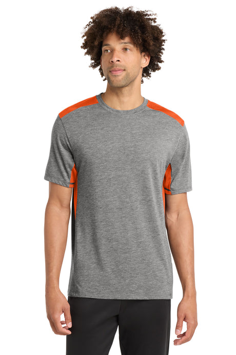 Sport-Tek  ®  PosiCharge  ®  Tri-Blend Wicking Draft Tee. ST410 - Sport-Tek ST410
