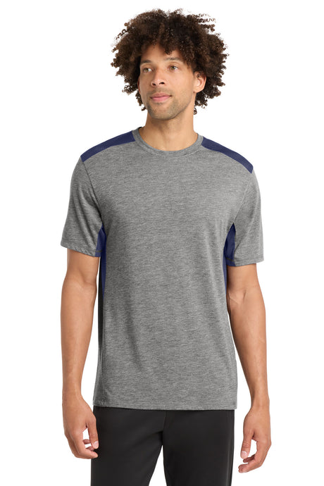 Sport-Tek  ®  PosiCharge  ®  Tri-Blend Wicking Draft Tee. ST410 - Sport-Tek ST410