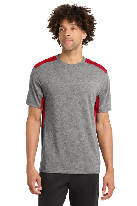 Sport-Tek  ®  PosiCharge  ®  Tri-Blend Wicking Draft Tee. ST410 - Sport-Tek ST410