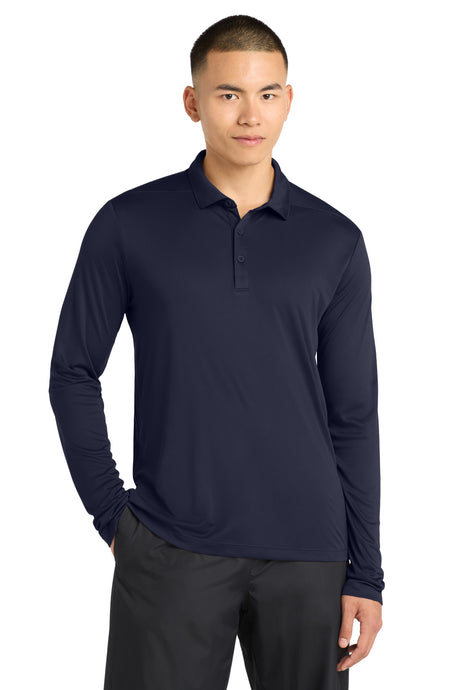 Sport-Tek  ®   Posi-UV ®   Pro Long Sleeve Polo. ST520LS - Sport-Tek ST520LS