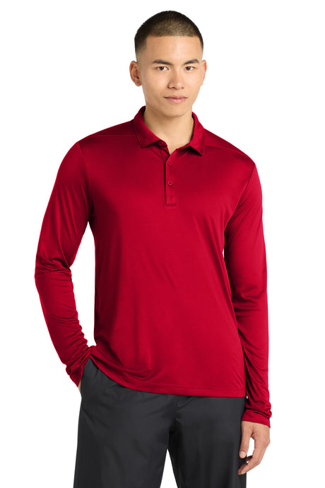 Sport-Tek  ®   Posi-UV ®   Pro Long Sleeve Polo. ST520LS - Sport-Tek ST520LS