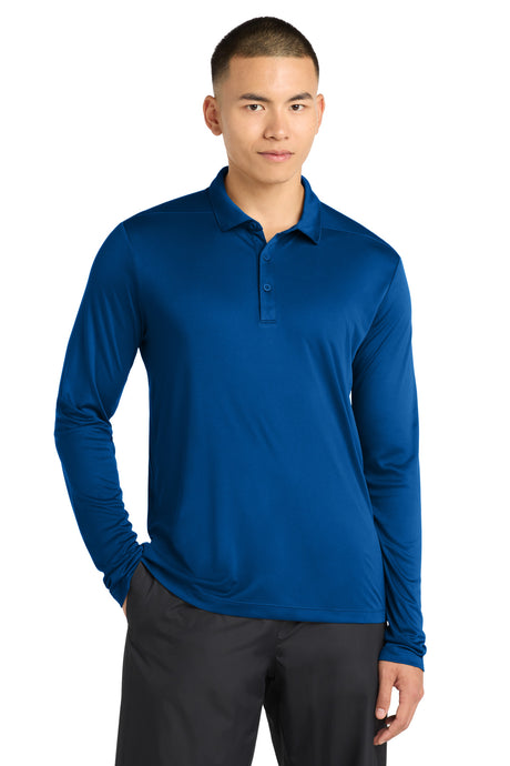 Sport-Tek  ®   Posi-UV ®   Pro Long Sleeve Polo. ST520LS - Sport-Tek ST520LS