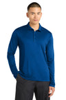 Sport-Tek  ®   Posi-UV ®   Pro Long Sleeve Polo. ST520LS - Sport-Tek ST520LS