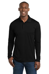 Sport-Tek  ®  PosiCharge  ®  RacerMesh  ®  Long Sleeve Polo. ST640LS - Sport-Tek ST640LS