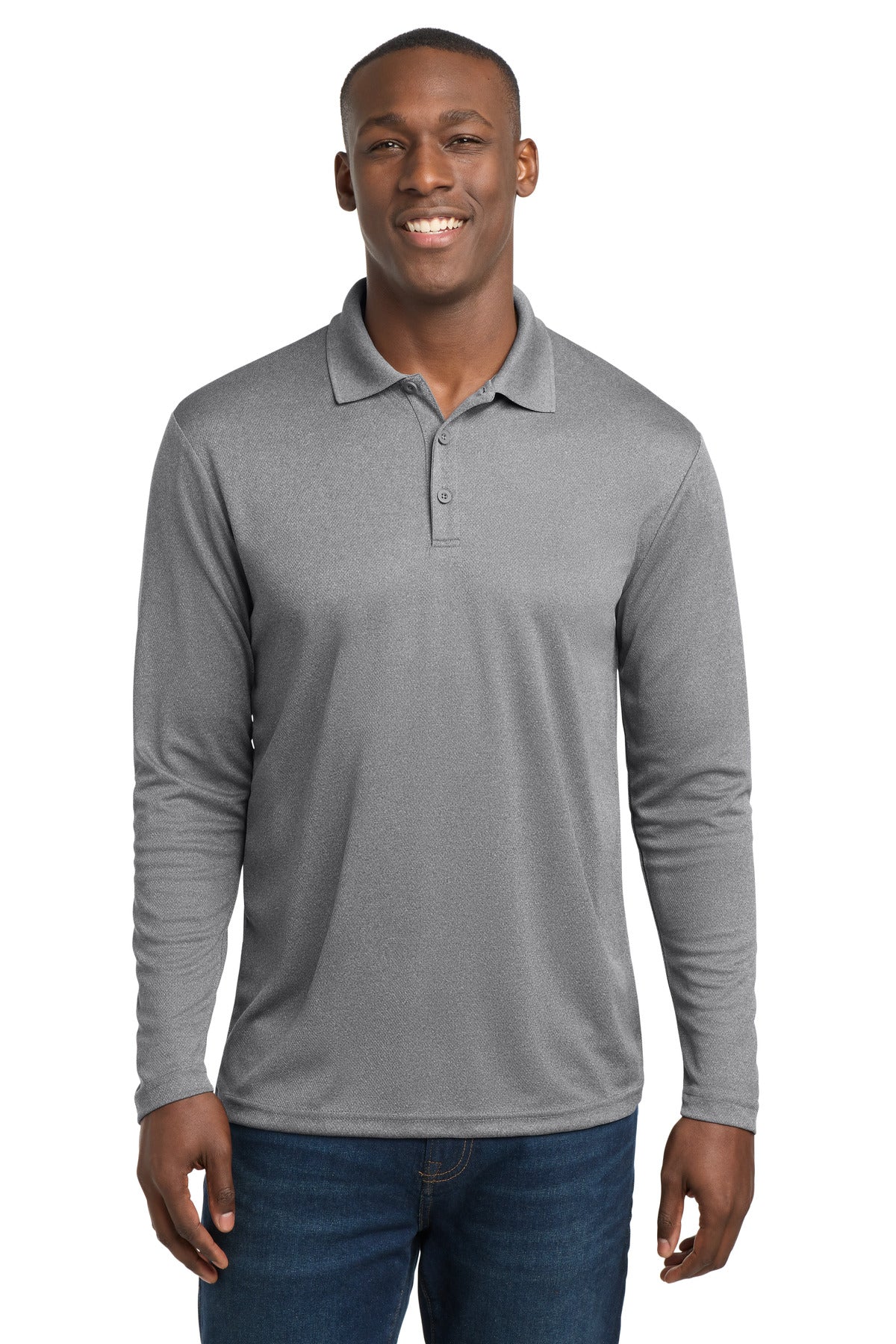 Sport-Tek  ®  PosiCharge  ®  RacerMesh  ®  Long Sleeve Polo. ST640LS - Sport-Tek ST640LS