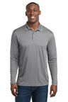 Sport-Tek  ®  PosiCharge  ®  RacerMesh  ®  Long Sleeve Polo. ST640LS - Sport-Tek ST640LS