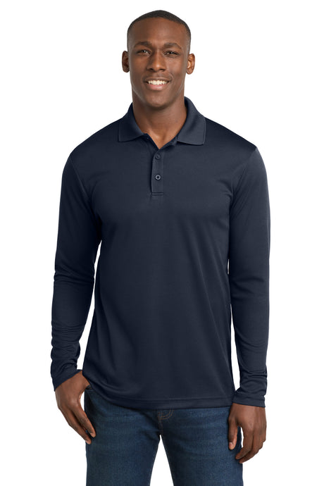 Sport-Tek  ®  PosiCharge  ®  RacerMesh  ®  Long Sleeve Polo. ST640LS - Sport-Tek ST640LS
