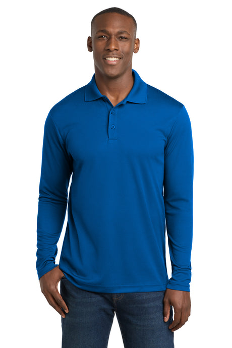 Sport-Tek  ®  PosiCharge  ®  RacerMesh  ®  Long Sleeve Polo. ST640LS - Sport-Tek ST640LS