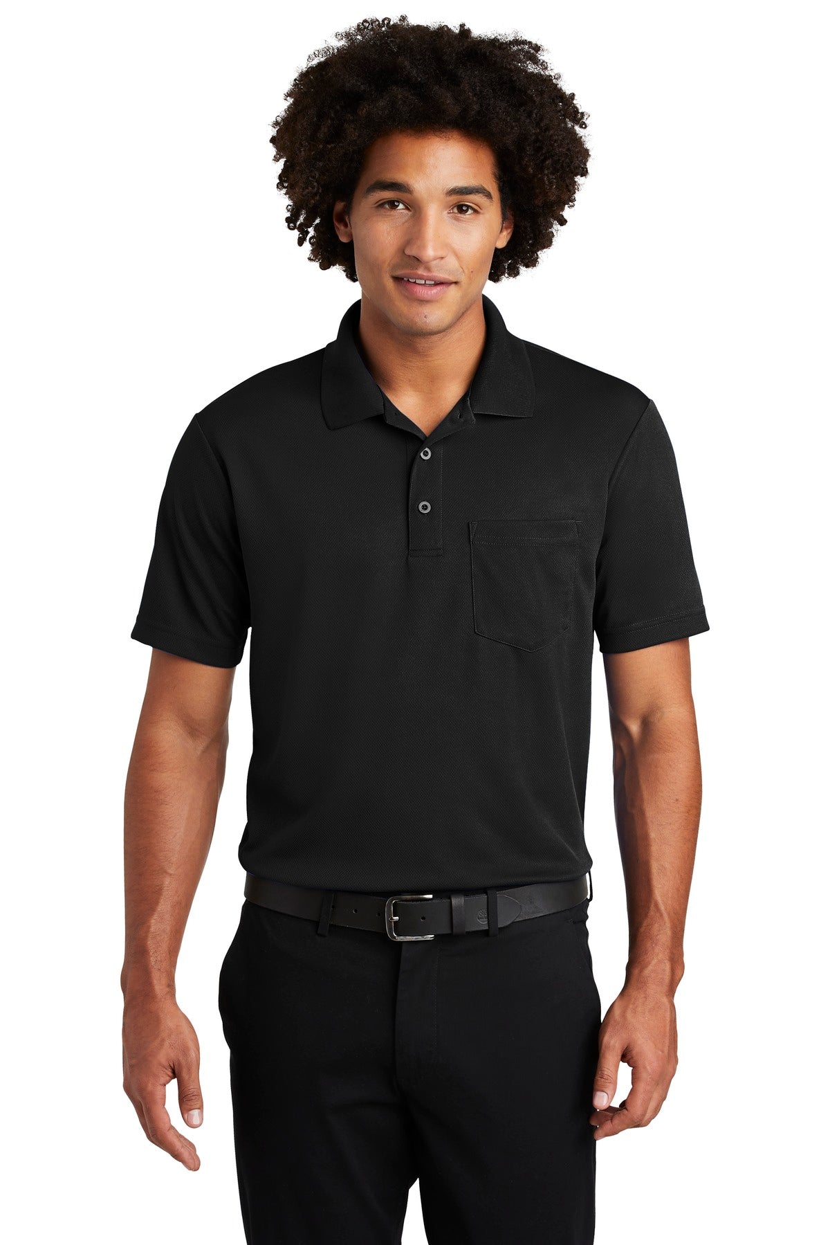 Sport-Tek  ®  PosiCharge  ®  RacerMesh  ®  Pocket Polo. ST640P - Sport-Tek ST640P