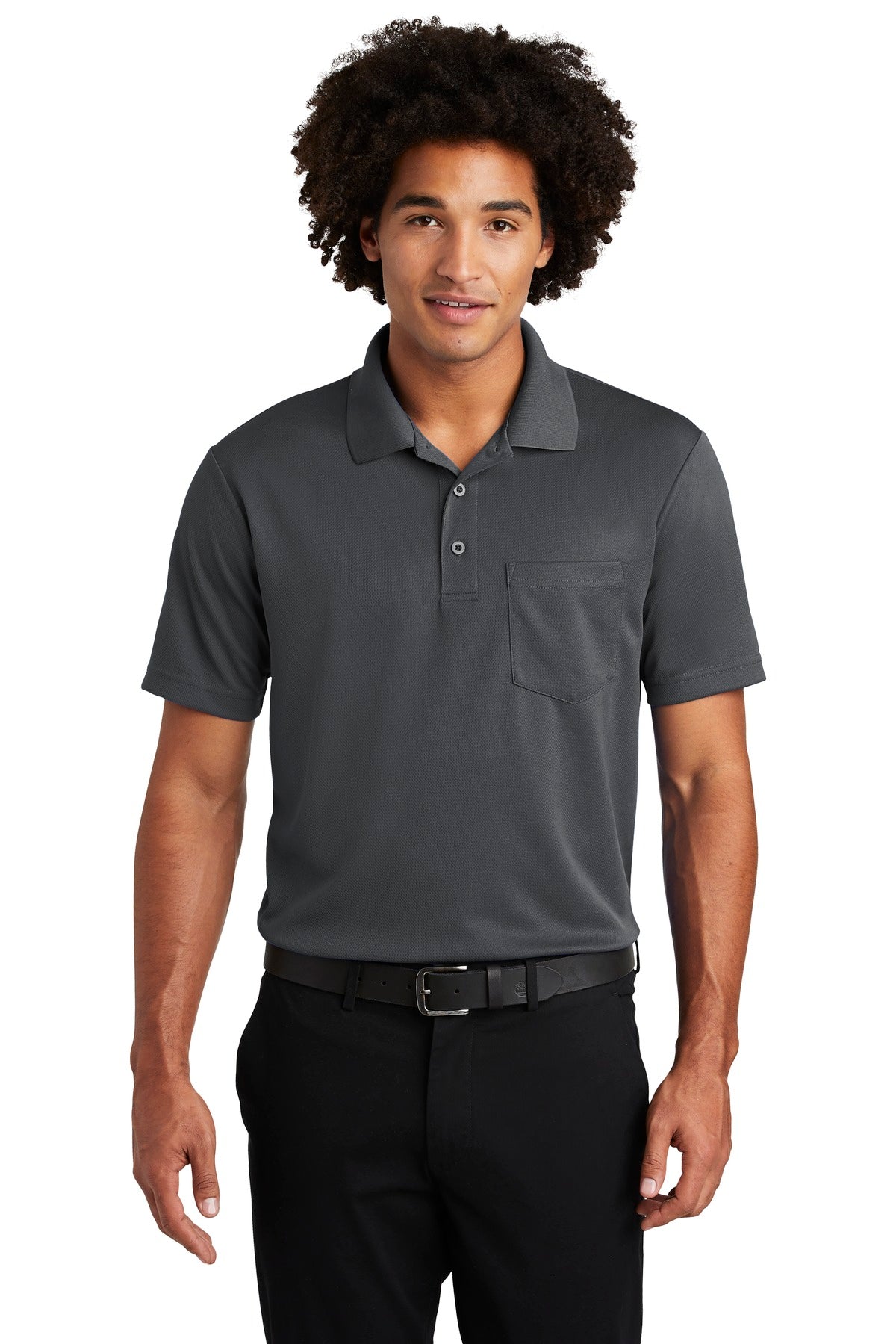 Sport-Tek  ®  PosiCharge  ®  RacerMesh  ®  Pocket Polo. ST640P - Sport-Tek ST640P