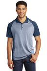Sport-Tek  ®  PosiCharge  ®  RacerMesh  ®  Raglan Heather Block Polo. ST641 - Sport-Tek ST641