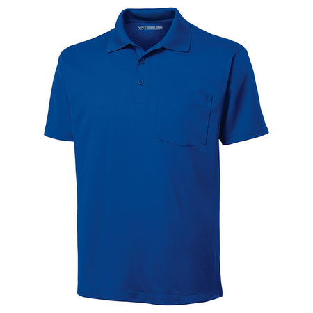 Mens Micropique Sport-Wick Pocket Polo Polos/Knits DRI-EQUIP True Royal X-Small