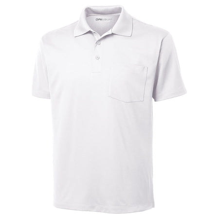 Mens Micropique Sport-Wick Pocket Polo Polos/Knits DRI-EQUIP