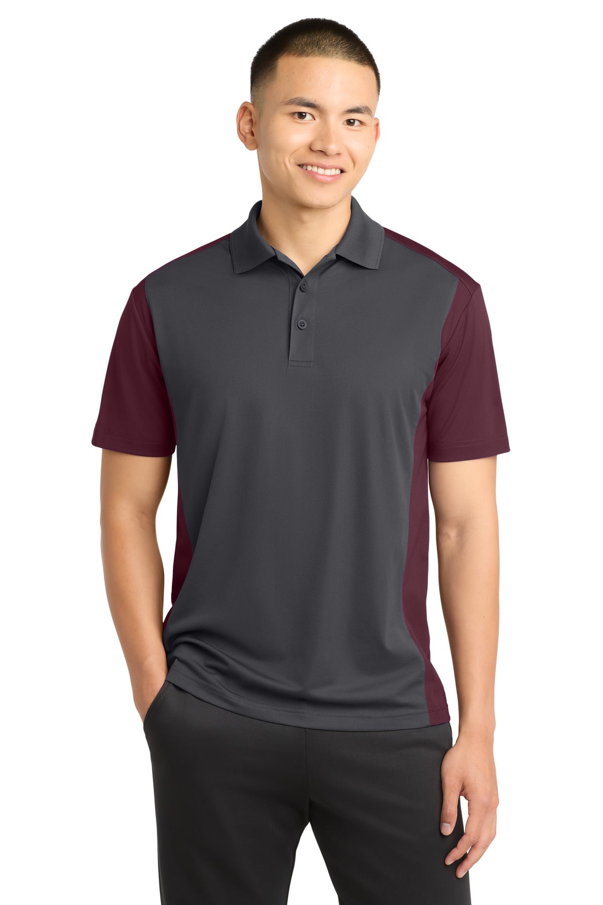 Sport-Tek ST652 Colorblock Micropique Sport-Wick Polo