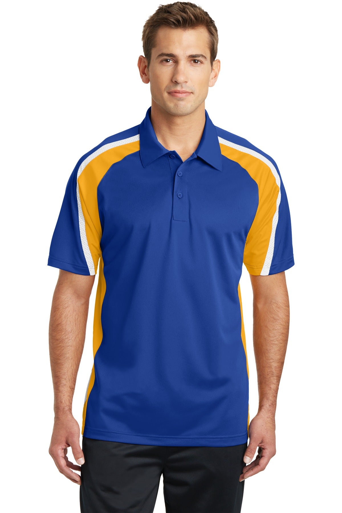 Sport-Tek ®  Tricolor Micropique Sport-Wick ®  Polo. ST654 - Sport-Tek ST654