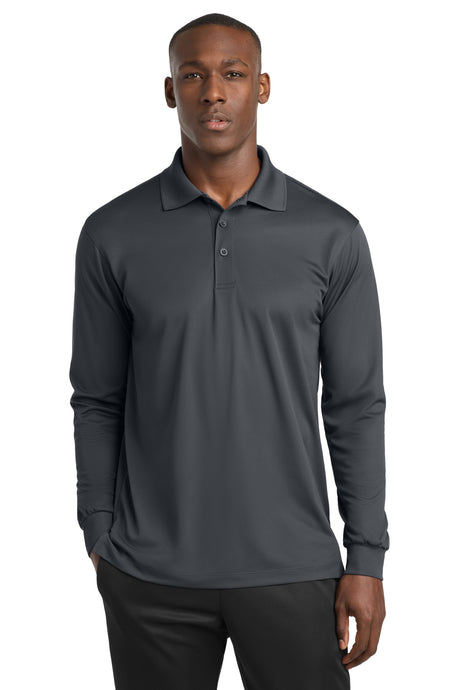 Sport-Tek ST657 Long Sleeve Micropique Sport-Wick Polo Wholesale Performance Polos