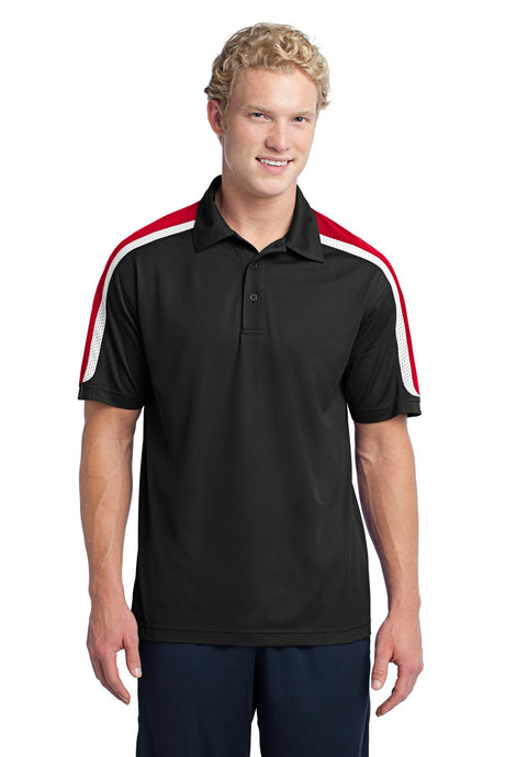 Sport-Tek ®  Tricolor Shoulder Micropique Sport-Wick ®  Polo. ST658 - Sport-Tek ST658
