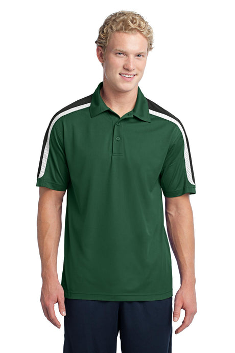 Sport-Tek ®  Tricolor Shoulder Micropique Sport-Wick ®  Polo. ST658 - Sport-Tek ST658