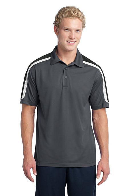 Sport-Tek ®  Tricolor Shoulder Micropique Sport-Wick ®  Polo. ST658 - Sport-Tek ST658