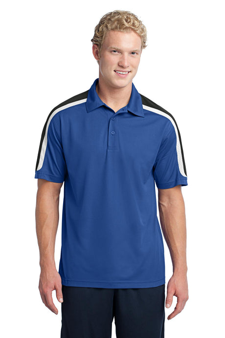Sport-Tek ®  Tricolor Shoulder Micropique Sport-Wick ®  Polo. ST658 - Sport-Tek ST658