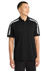 Sport-Tek ST658 Tricolor Shoulder Micropique Sport-Wick Polo