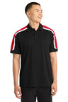 Sport-Tek ST658 Tricolor Shoulder Micropique Sport-Wick Polo