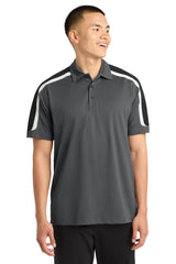 Sport-Tek ST658 Tricolor Shoulder Micropique Sport-Wick Polo