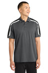 Sport-Tek ST658 Tricolor Shoulder Micropique Sport-Wick Polo