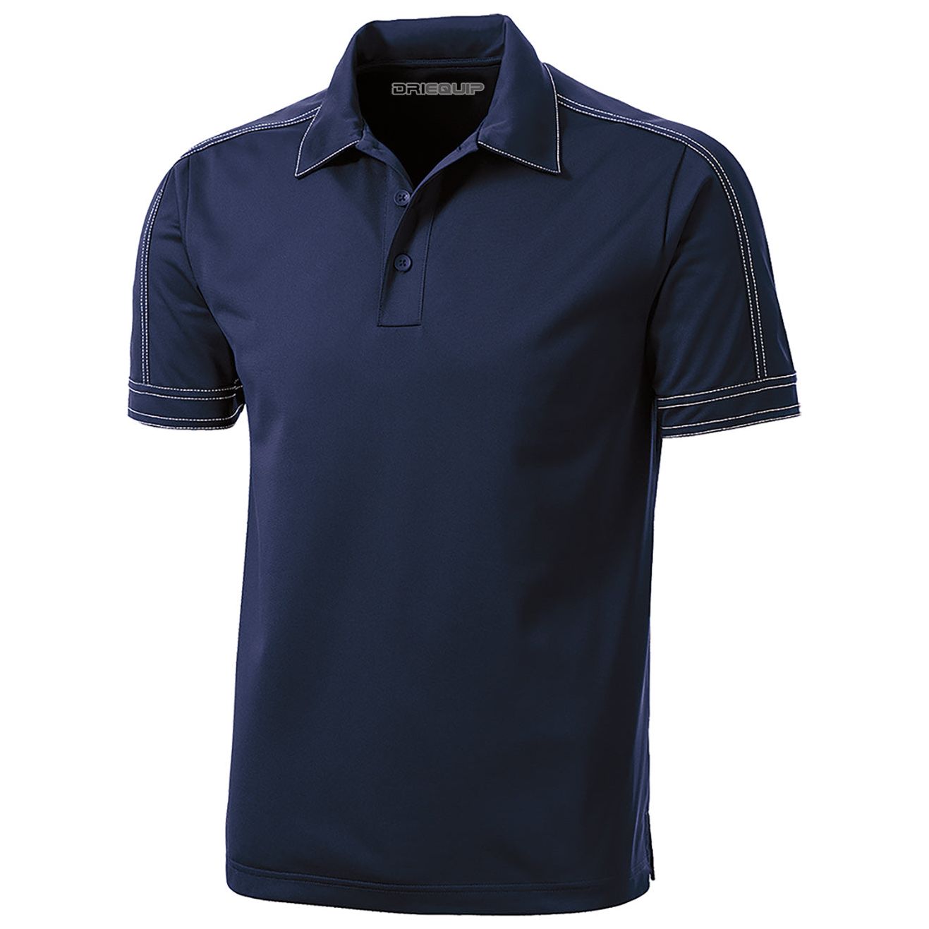 Men's Contrast Stitch Micropique Sport-Wick Polo Polos/Knits DRI-EQUIP True Navy X-Small