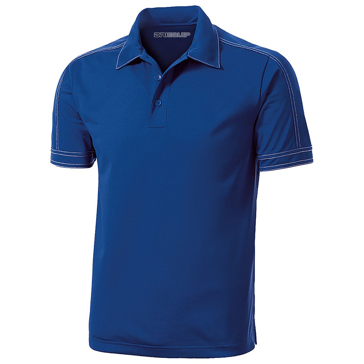 Men's Contrast Stitch Micropique Sport-Wick Polo Polos/Knits DRI-EQUIP True Royal X-Small