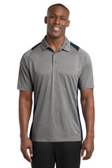 Sport-Tek ®  Heather Colorblock Contender ™  Polo. ST665 - Sport-Tek ST665