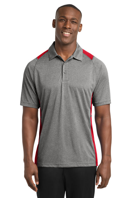 Sport-Tek ST665 Heather Colorblock Contender Polo
