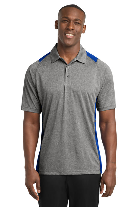 Sport-Tek ST665 Heather Colorblock Contender Polo