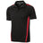 Men's PosiCharge Micro-Mesh Colorblock Polo Polos/Knits DRI-EQUIP Black / Red X-Small