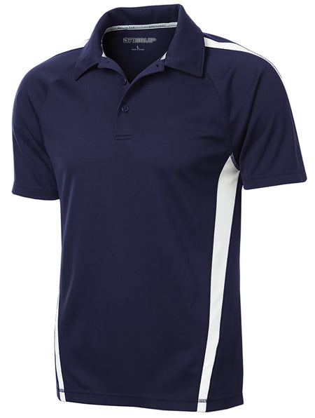 Men's PosiCharge Micro-Mesh Colorblock Polo Polos/Knits DRI-EQUIP True Navy / White X-Small