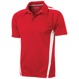 Men's PosiCharge Micro-Mesh Colorblock Polo Polos/Knits DRI-EQUIP True Red / White X-Small