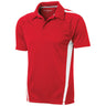 Men's PosiCharge Micro-Mesh Colorblock Polo Polos/Knits DRI-EQUIP True Red / White X-Small