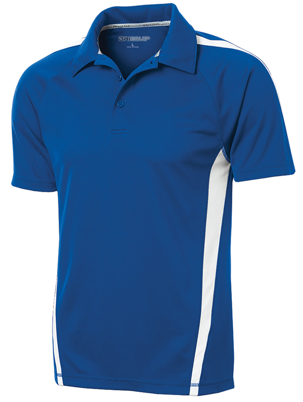 Men's PosiCharge Micro-Mesh Colorblock Polo Polos/Knits DRI-EQUIP True Royal / White X-Small