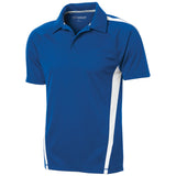 Men's PosiCharge Micro-Mesh Colorblock Polo Polos/Knits DRI-EQUIP True Royal / White X-Small