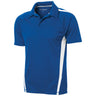 Men's PosiCharge Micro-Mesh Colorblock Polo Polos/Knits DRI-EQUIP True Royal / White X-Small