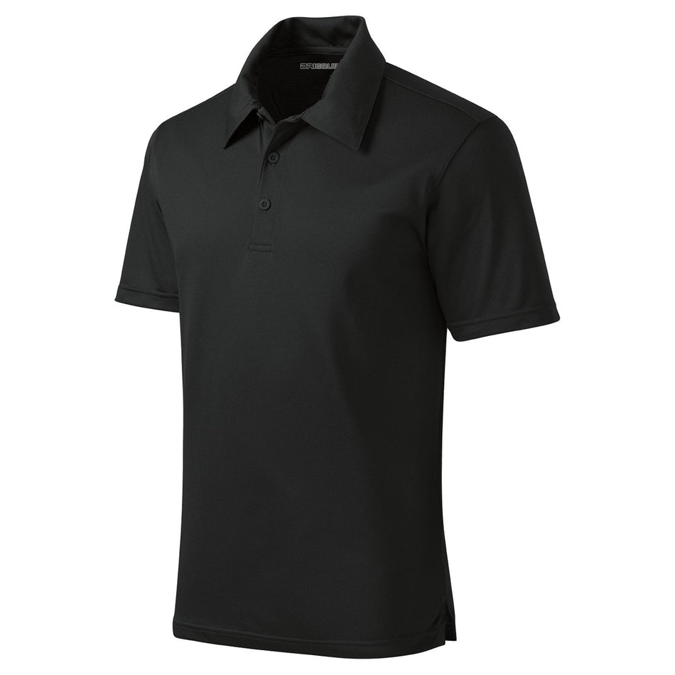 Mens Active Texture Polo Polos/Knits DRI-EQUIP Black X-Small