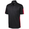 Men's Active Textured Colorblock Polo Polos/Knits DRI-EQUIP X-Small Black/True Red