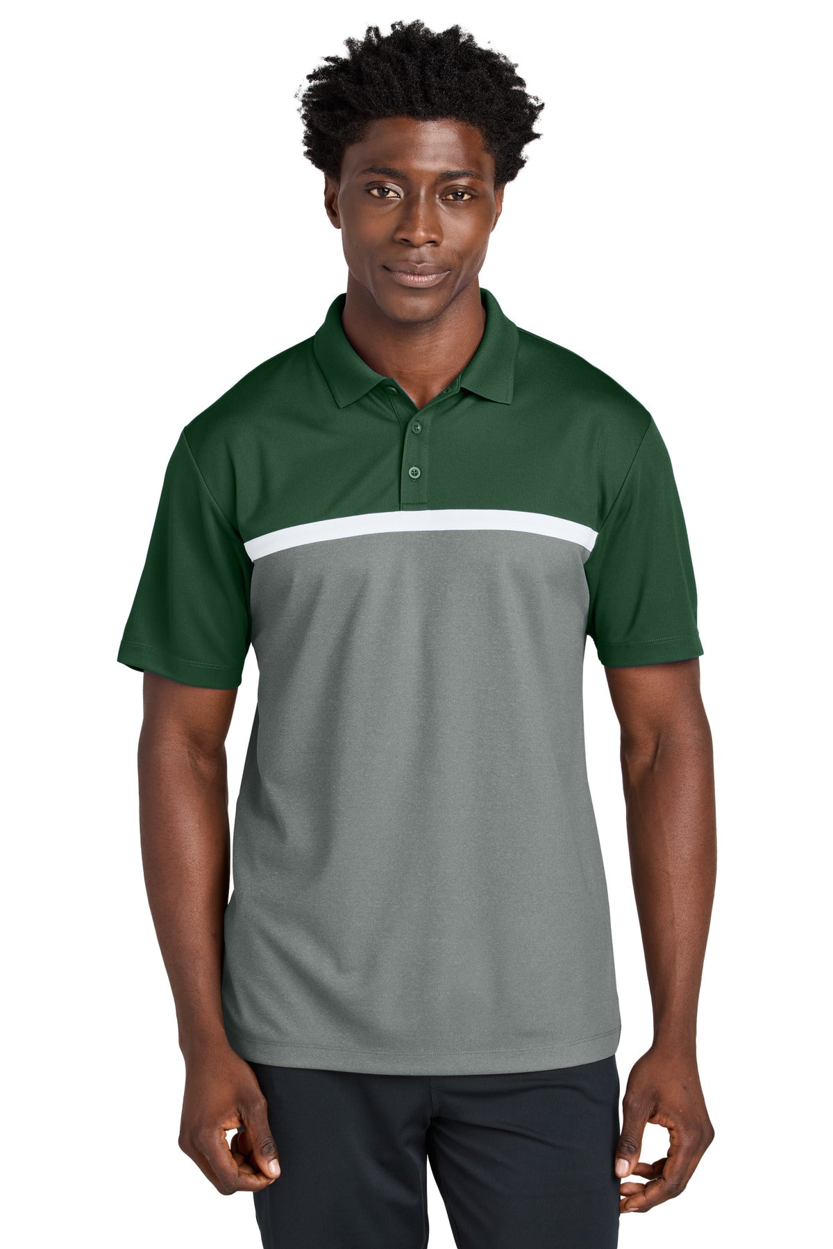 Sport-Tek ST741 UV Micropique Colorblock Polo