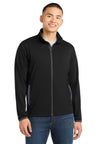 Sport-Tek ®  Sport-Wick ®  Stretch Contrast Full-Zip Jacket.  ST853 - Sport-Tek ST853