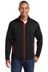 Sport-Tek ®  Sport-Wick ®  Stretch Contrast Full-Zip Jacket.  ST853 - Sport-Tek ST853