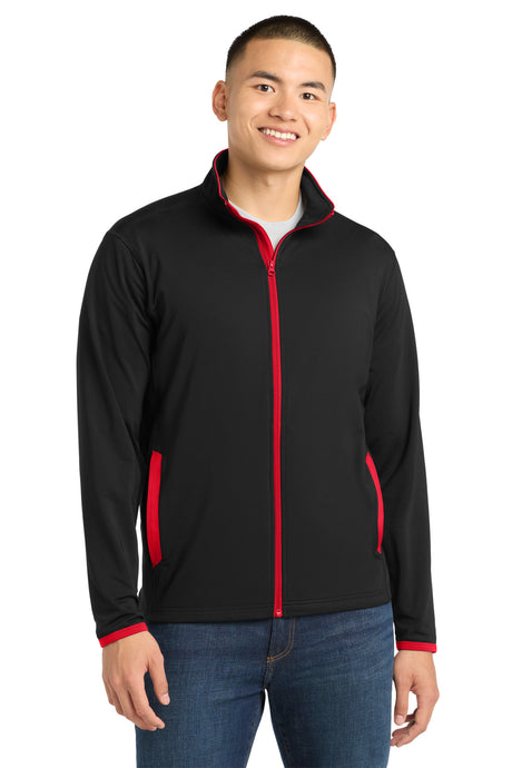 Sport-Tek ST853 Sport-Wick Stretch Contrast Full-Zip Jacket
