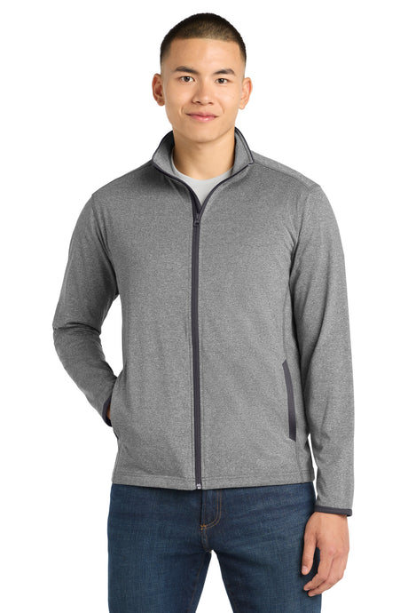 Sport-Tek ®  Sport-Wick ®  Stretch Contrast Full-Zip Jacket.  ST853 - Sport-Tek ST853