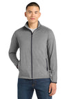 Sport-Tek ®  Sport-Wick ®  Stretch Contrast Full-Zip Jacket.  ST853 - Sport-Tek ST853